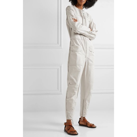 Isabel Marant Étoile - Leiko Cotton Canvas Jumpsuit / Size 36FR - 4US - Picture 2 of 10